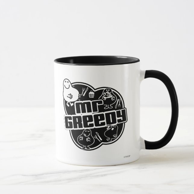 Tasse Black & White M. Greedy (Droite)