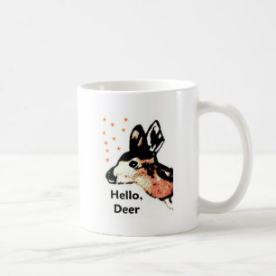 Tasse Blanc-Coupée la queue de faon de cerfs