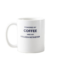 Tasse blanche - Alimenté par le café...
