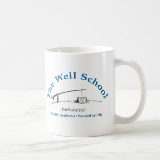 Tasse blanche avec le logo