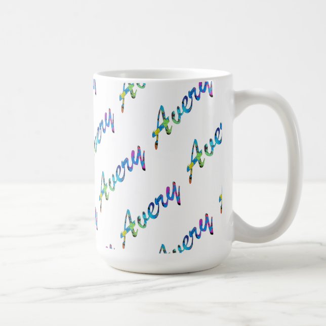 Tasse blanche classique d'Avery (Droite)