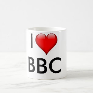 Tasse blanche classique de BBC