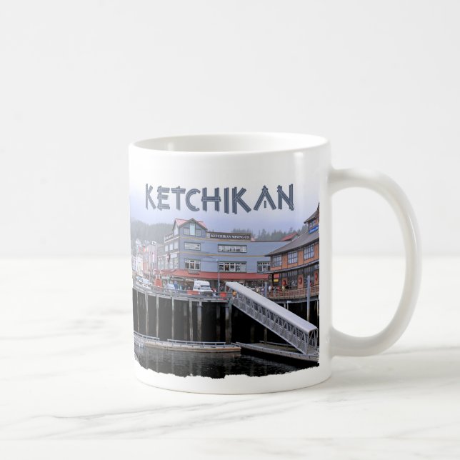 Tasse blanche classique de Ketchikan 3 (Droite)