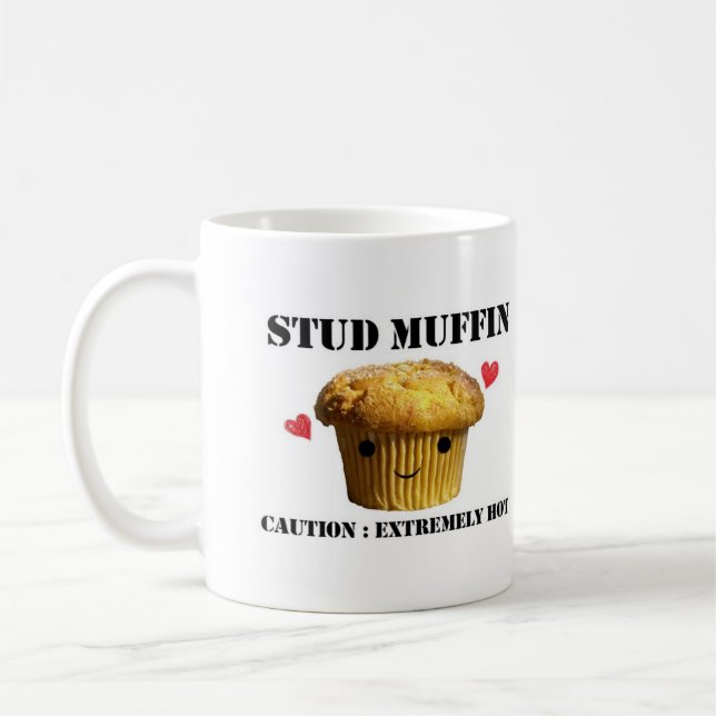 Tasse blanche classique de petit pain de goujon (Gauche)