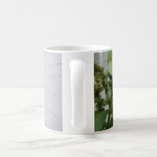 Tasse blanche classique d'épinards sauvages