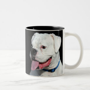 Tasse blanche de boxeur