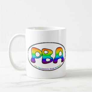 Tasse blanche de l'ovale 15oz de PBA