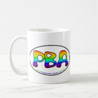 Tasse blanche de l'ovale 15oz de PBA
