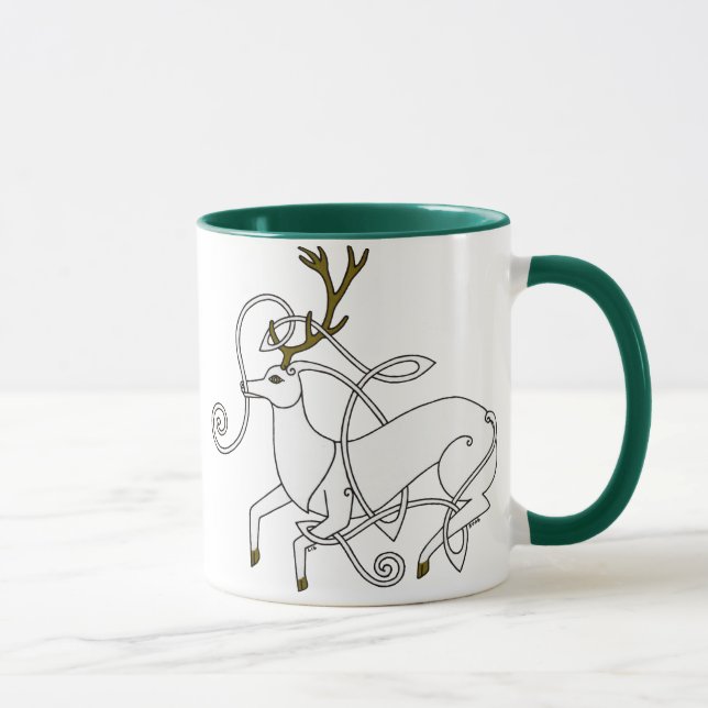Tasse blanche de mâle (droite) (Droite)