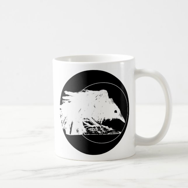 Tasse blanche de Raven (Droite)