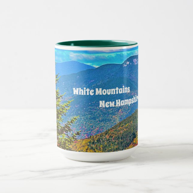 Tasse blanche des montagnes NH (Centre)