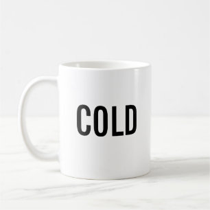 Tasse blanche minimaliste froide