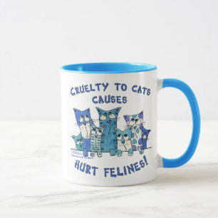 Tasse Blessé Felines Cruauté aux chats