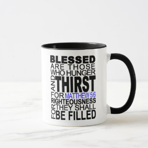 Tasse Blessed sont ceux… Citation de vers de bible de