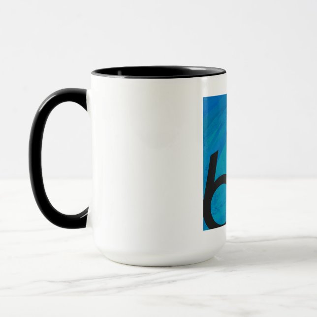Tasse Bleu 60 Décennie Anniversaire (Gauche)