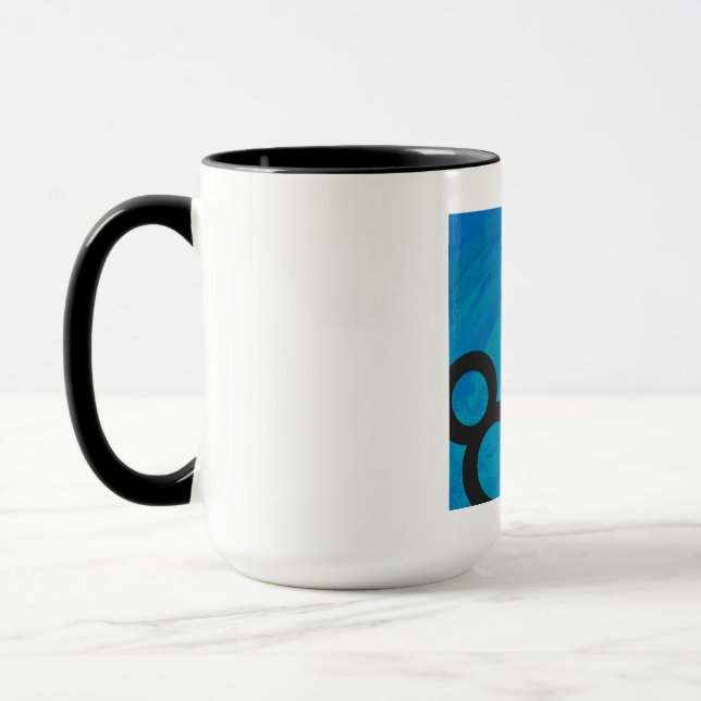 Tasse Bleu 80 Décennie Anniversaire (Gauche)