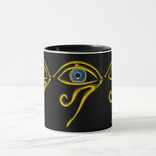 Tasse BLEU TALISMAN / OR HORUS OEIL noir