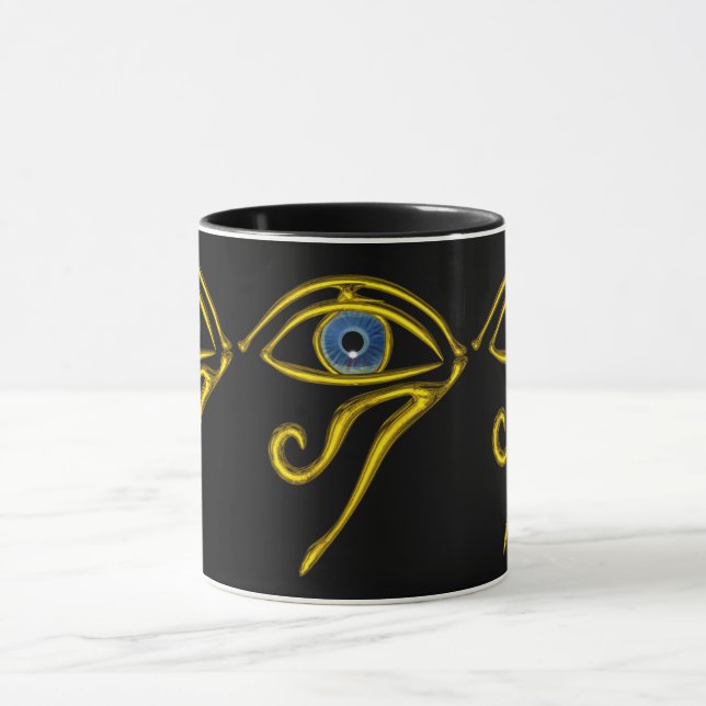 Tasse BLEU TALISMAN / OR HORUS OEIL noir (Centre)