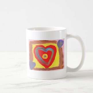 Tasse bleue de coeur