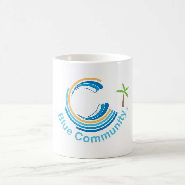 Tasse bleue de Commiunity (Centre)