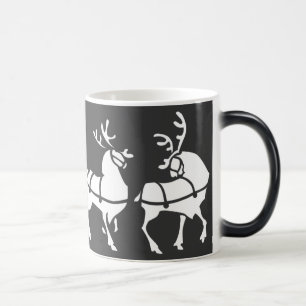 Tasse bleue de fête de Noël de tasse de café de
