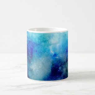Tasse bleue de galaxie