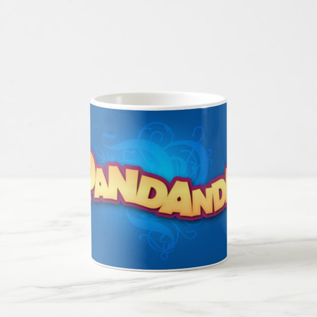 Tasse bleue de logo de Pandanda (Centre)