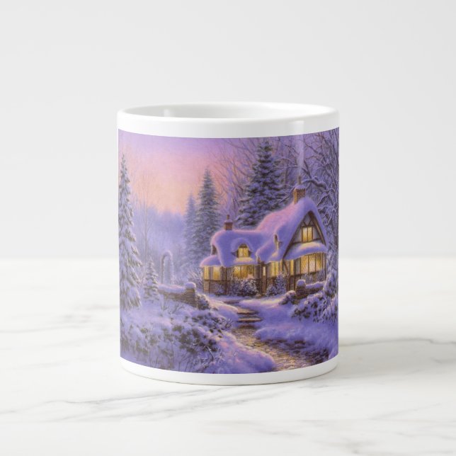Tasse bleue de Noël (Devant)