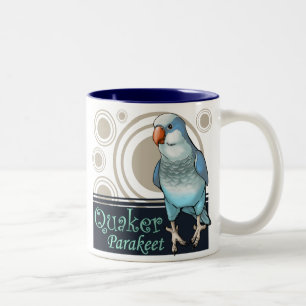 Tasse bleue de quaker