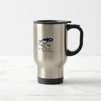 Tasse bleue de voyage de dard