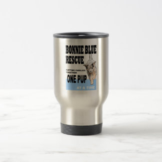 Tasse bleue mignonne de voyage de délivrance