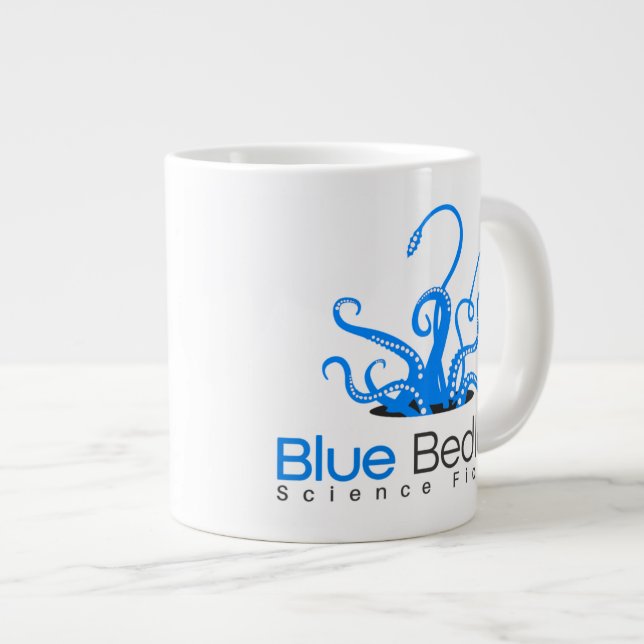 Tasse bleue superbe de tumulte de Gigunda (Devant droit)