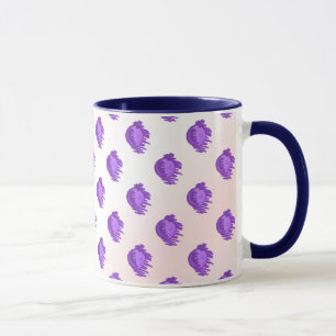 Tasse Bleuets et crème Motif de fruits