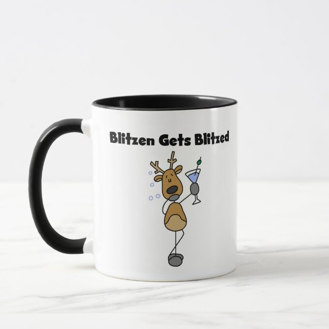 Tasse Blitzen se fait bailler de fêtes amusantes (Gauche)