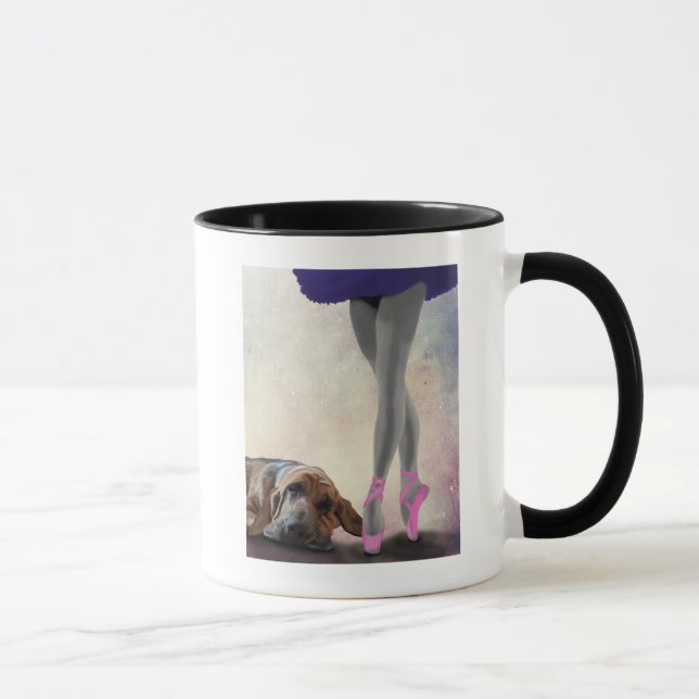 Tasse Bloodhound Et Danseur De Ballet (Droite)