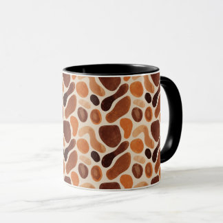 Tasse Boho Nature Shapes – Palette Organique Chaud