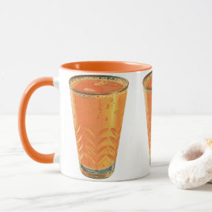 Tasse Boissons Vintage, Verre de Jus d'Orange Petit Déje