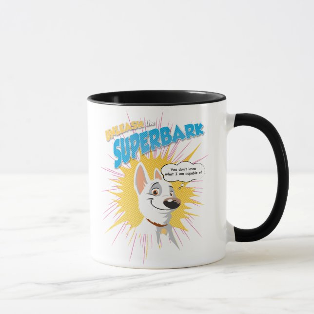 Tasse Bolt "libérer la superécorce" bulle de pensée Disn (Droite)