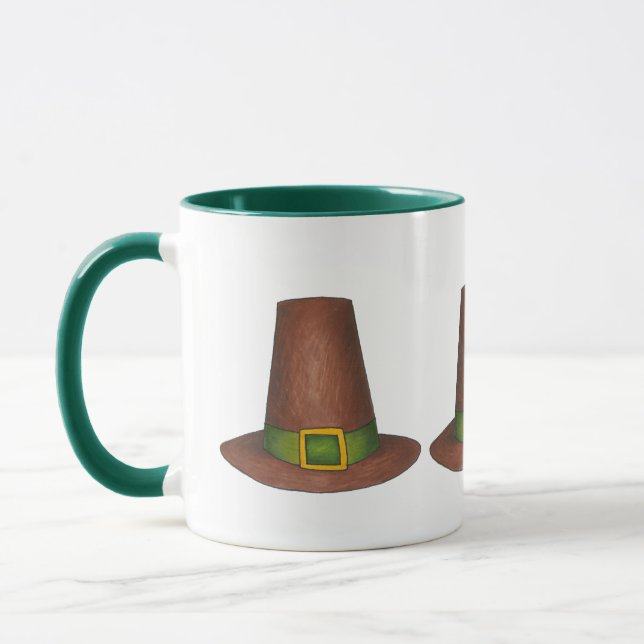 Tasse Bon thanksgiving Pèlerin Puritain Casquette Turqui (Gauche)