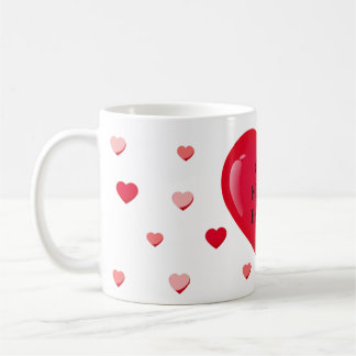 tasse bonjour de forme d'amour de coeur belle