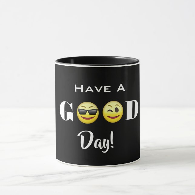 Tasse "Bonne Journée" Emojis (Centre)