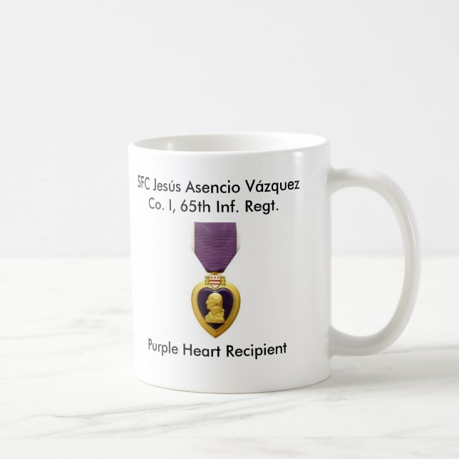 Tasse Borinqueneers - Purple Heart (Droite)