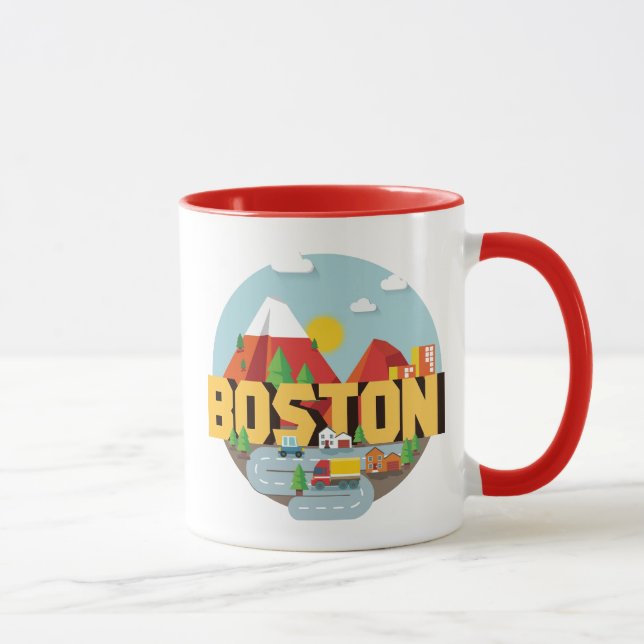 Tasse Boston comme destination (Droite)