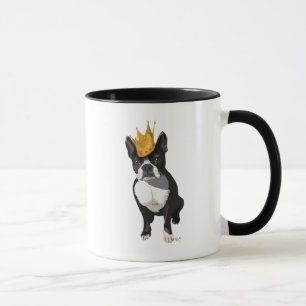 Tasse Boston Terrier et couronne