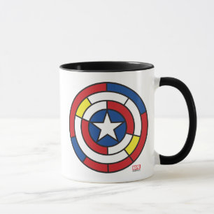 Tasse Bouclier abstrait de Captain America De Stijl