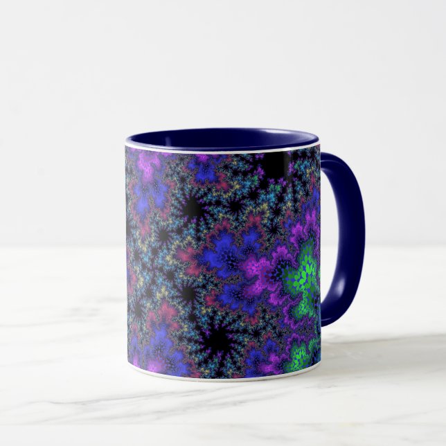 Tasse Bouclier d'aquarelle violet (Devant droit)
