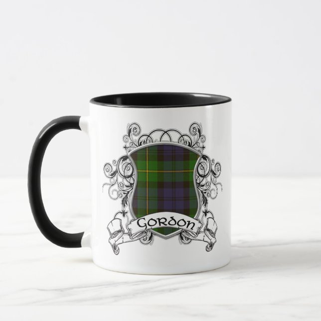 Tasse Bouclier de tartan de Gordon (Gauche)