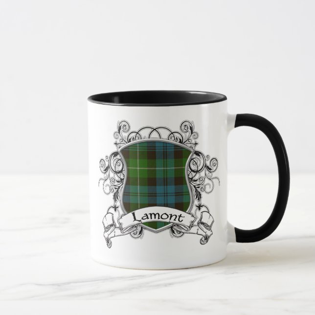 Tasse Bouclier de tartan de Lamont (Droite)