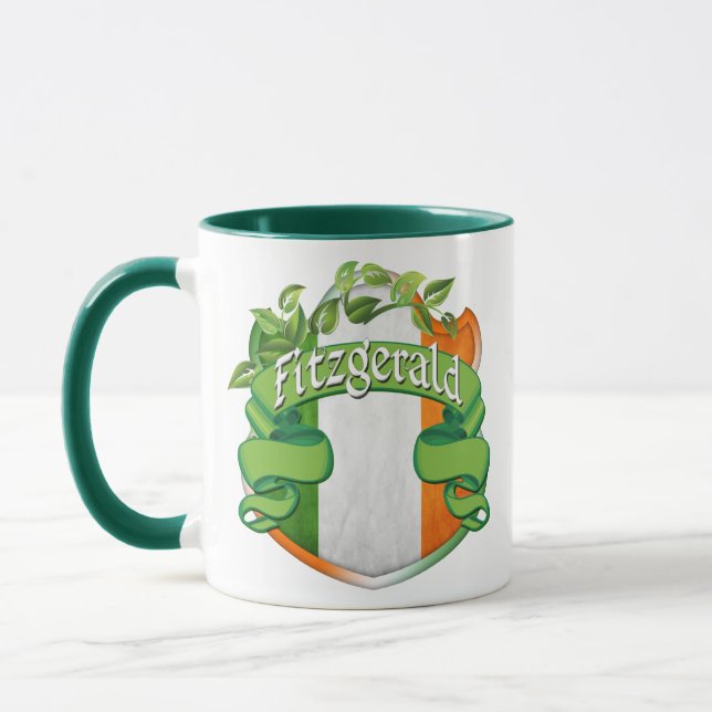 Tasse Bouclier d'Irlandais de Fitzgerald (Gauche)