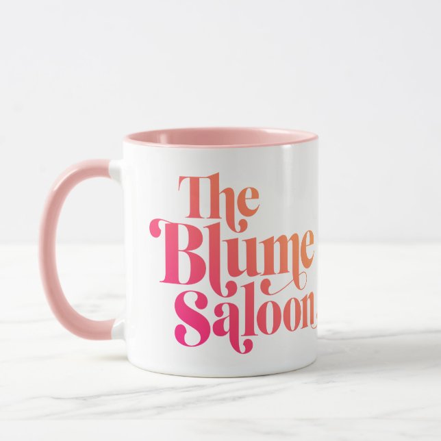 Tasse Boug à deux tons (blanc/rose) (Gauche)